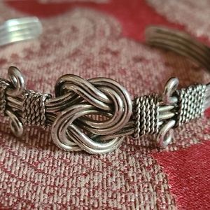 Silver cuff bracelet